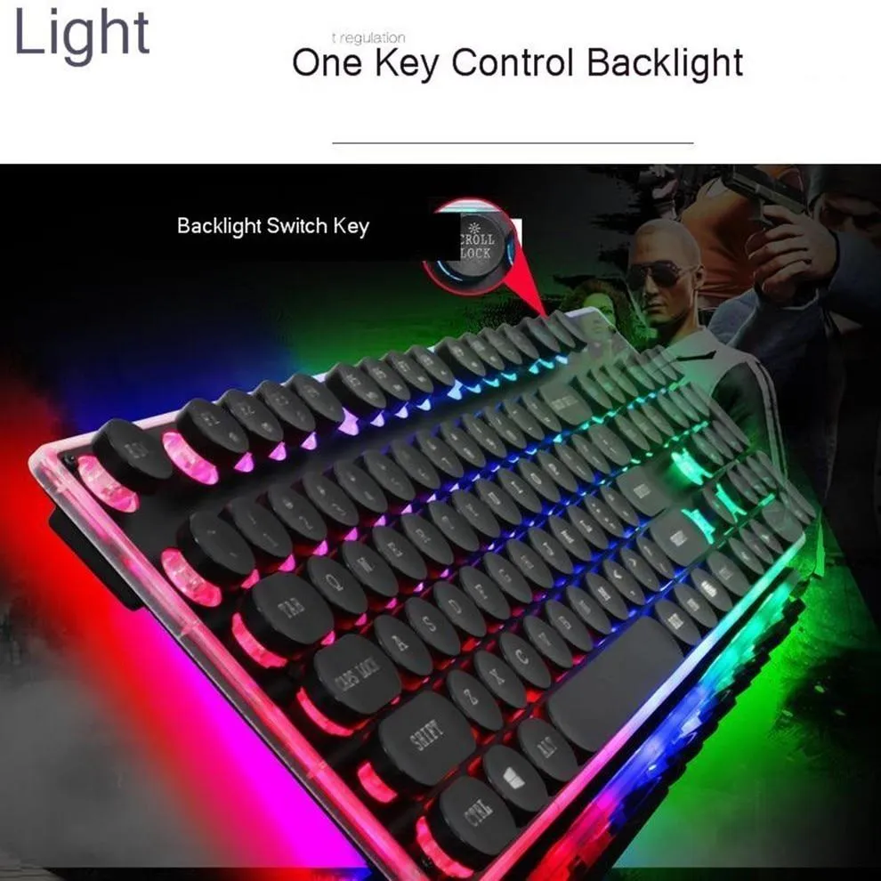 Dragon LED Gaming Keyboard and Mouse Set