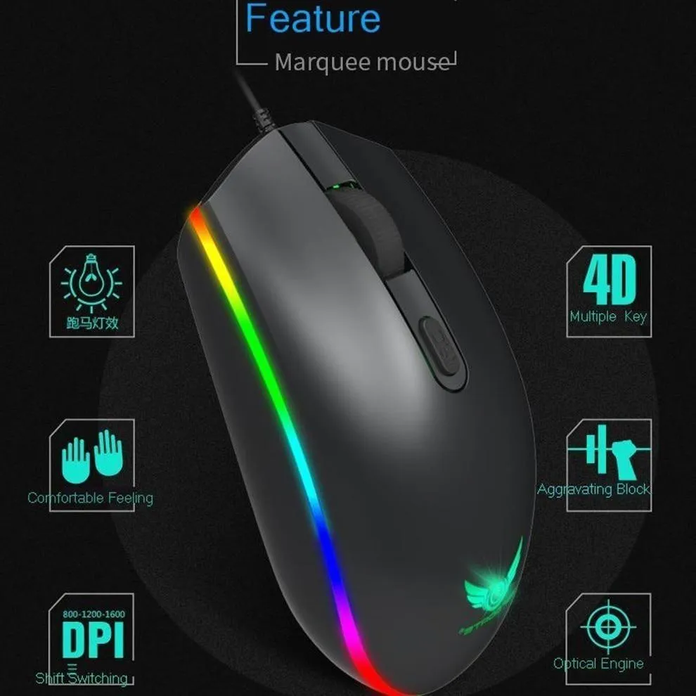 Dragon LED Gaming Keyboard and Mouse Set