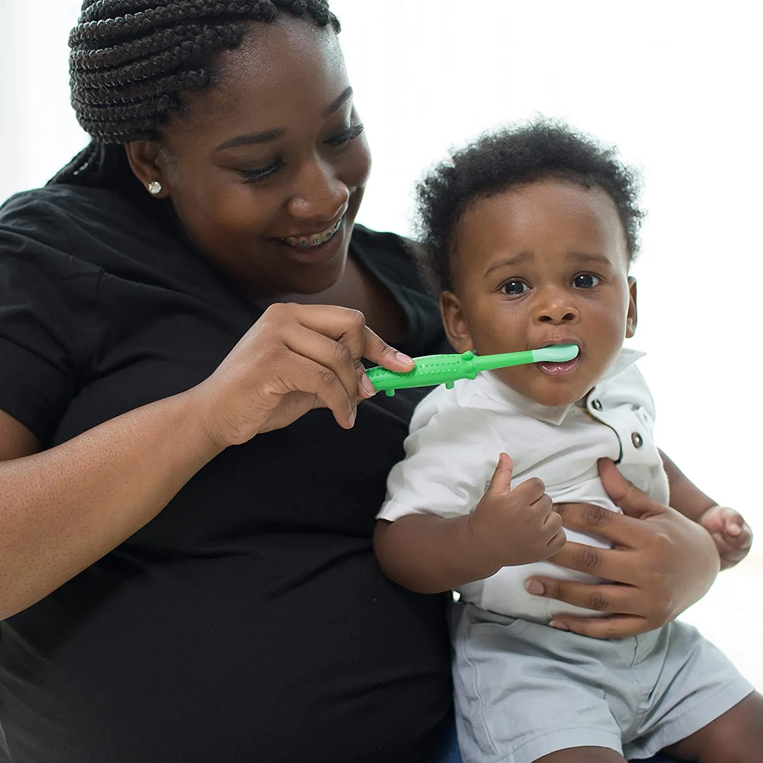 Dr.Brown's Infant to Toddler Toothbrush- Green Crocodile