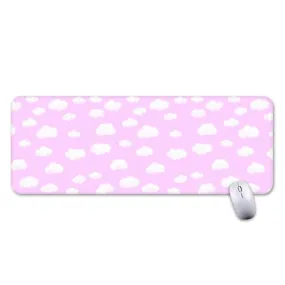 Dreamy Clouds Gaming Mouse Pad / Desk Mat (Taffy Pink)