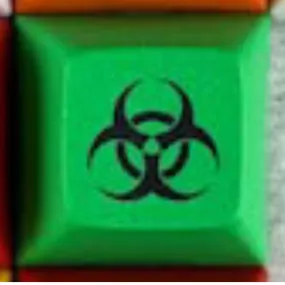 DSA Biohazard Novelty Keycap