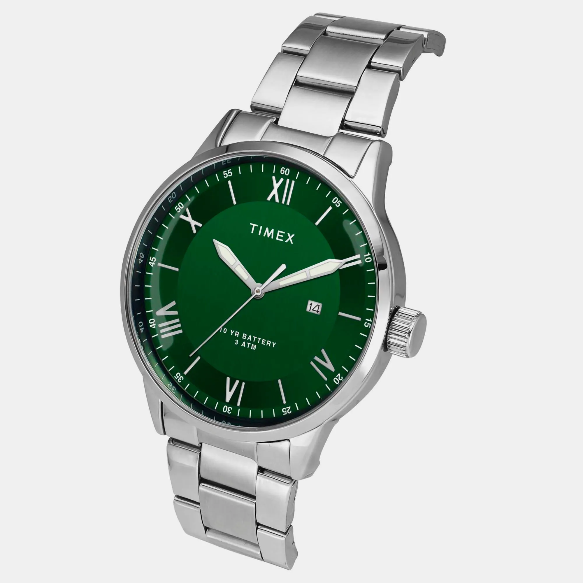 E Class Men's Green Analog Stainless Steel Watch TWEG19918