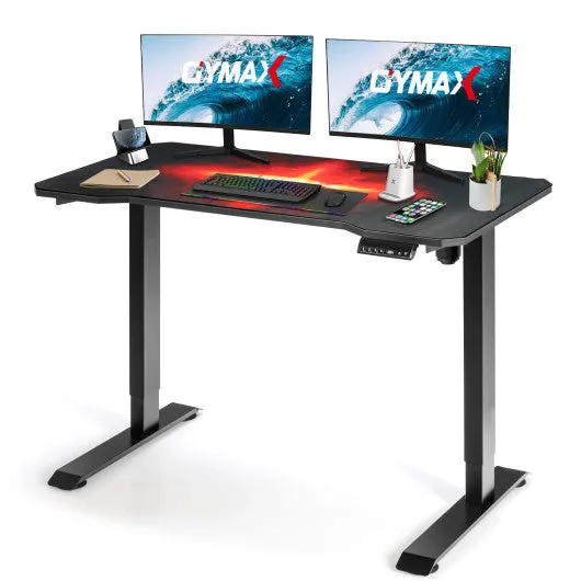 Electric Standing Gaming Desk with Height Adjustable Splice Board