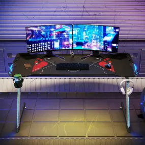 ELEGANT Gaming Desk with RGB Light