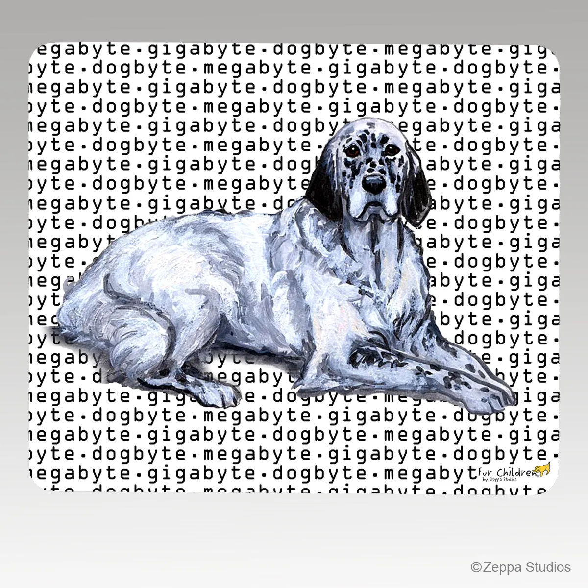 English Setter Megabyte Mouse Pad