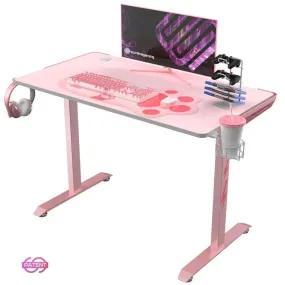 Eureka Ergonomic ERK-I44-PK 43.3" Venus I1-S Pink Office Computer Gaming Desk