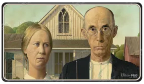 Fine Art American Gothic Standard Gaming Playmat Mousepad by Grant Wood