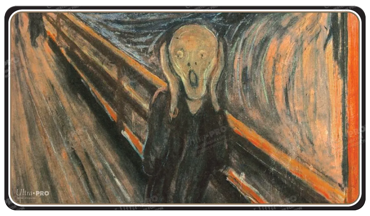 Fine Art The Scream Standard Gaming Playmat Mousepad by Edvard Munch