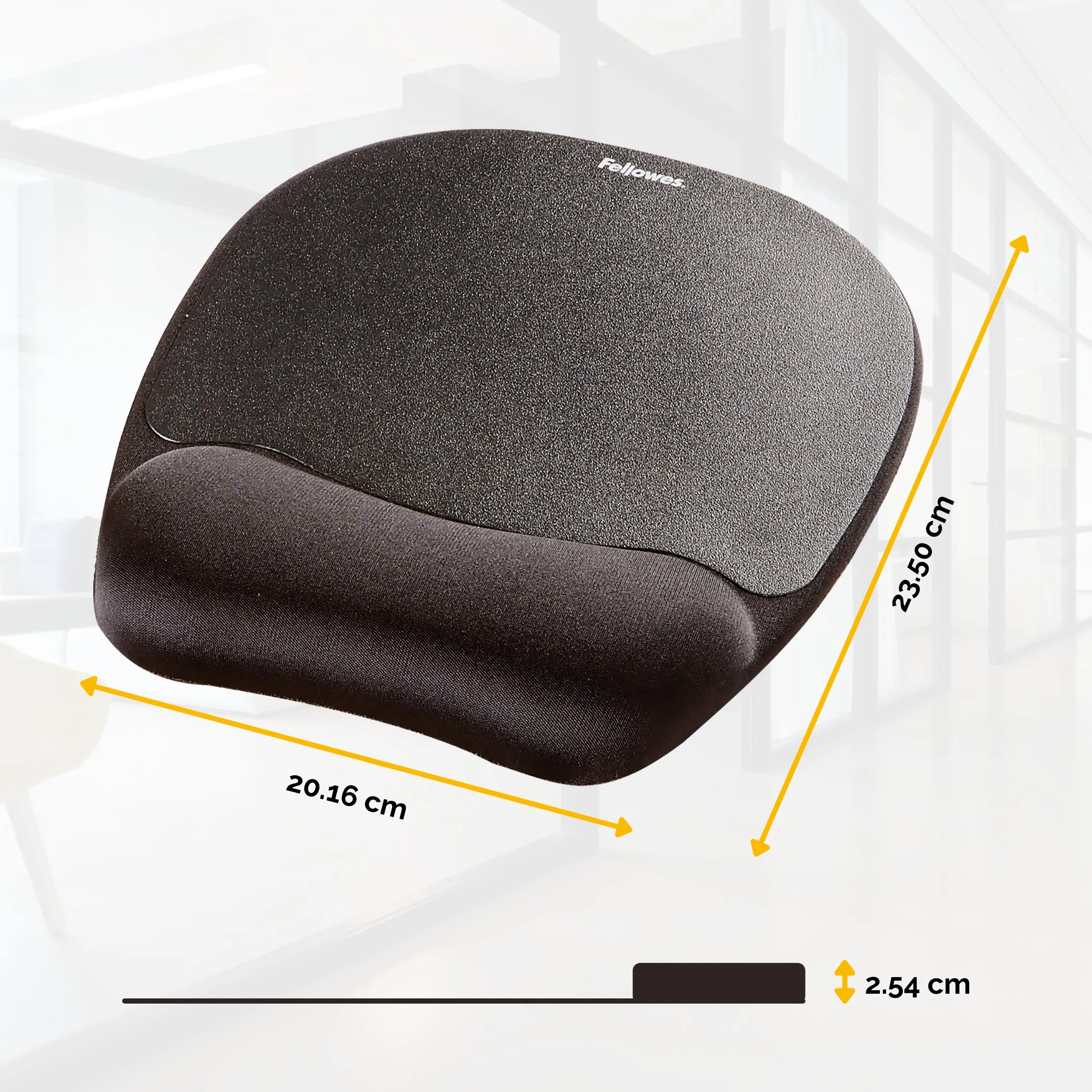 Foam Mouse Pad/Wrist Rest - Black