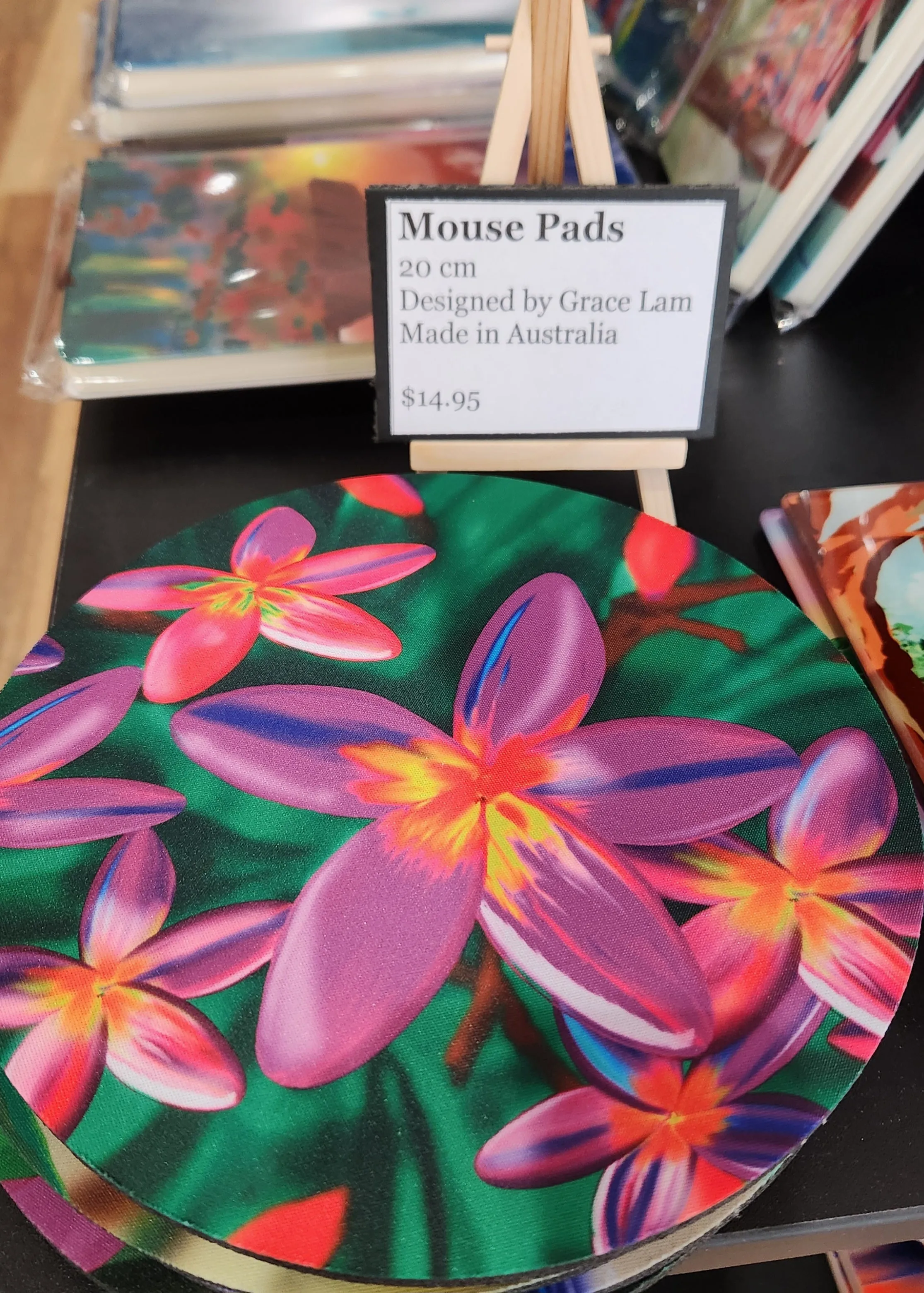 Frangipani mouse pad