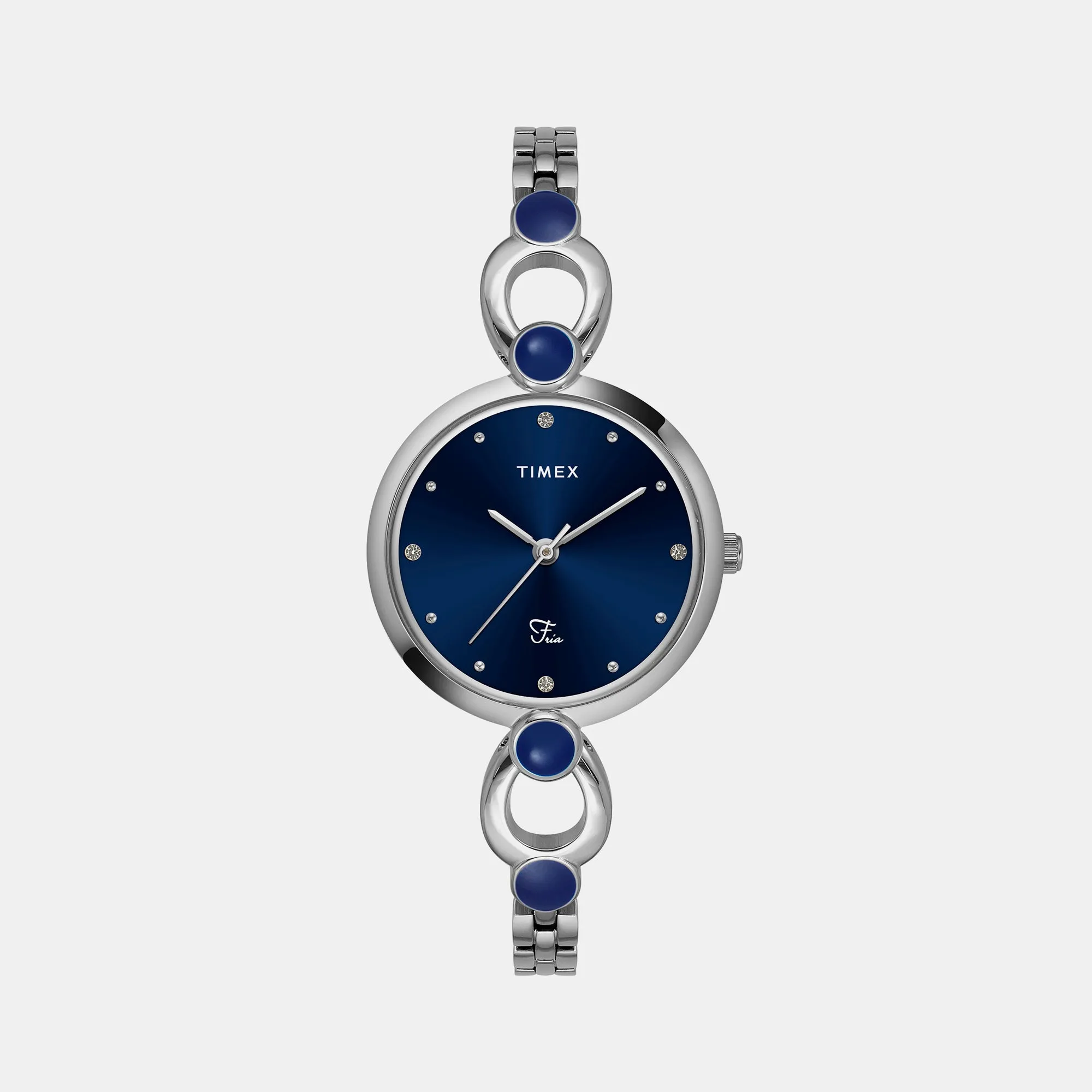 Fria Women's Blue Analog Brass Watch TWEL18100