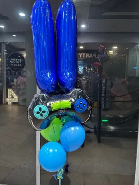 Game Boy Theme 11th Birthday Helium Balloon Bouquet