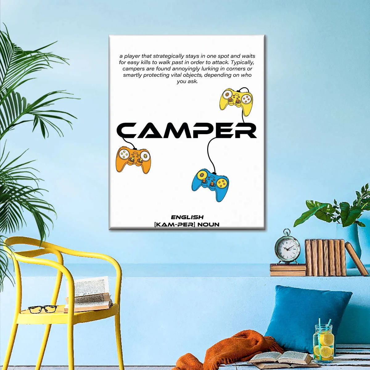 Game Camper Wall Art