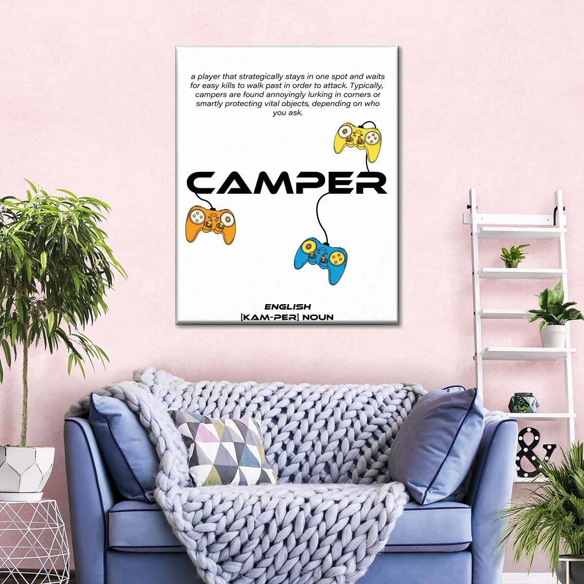 Game Camper Wall Art