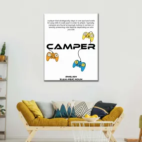 Game Camper Wall Art