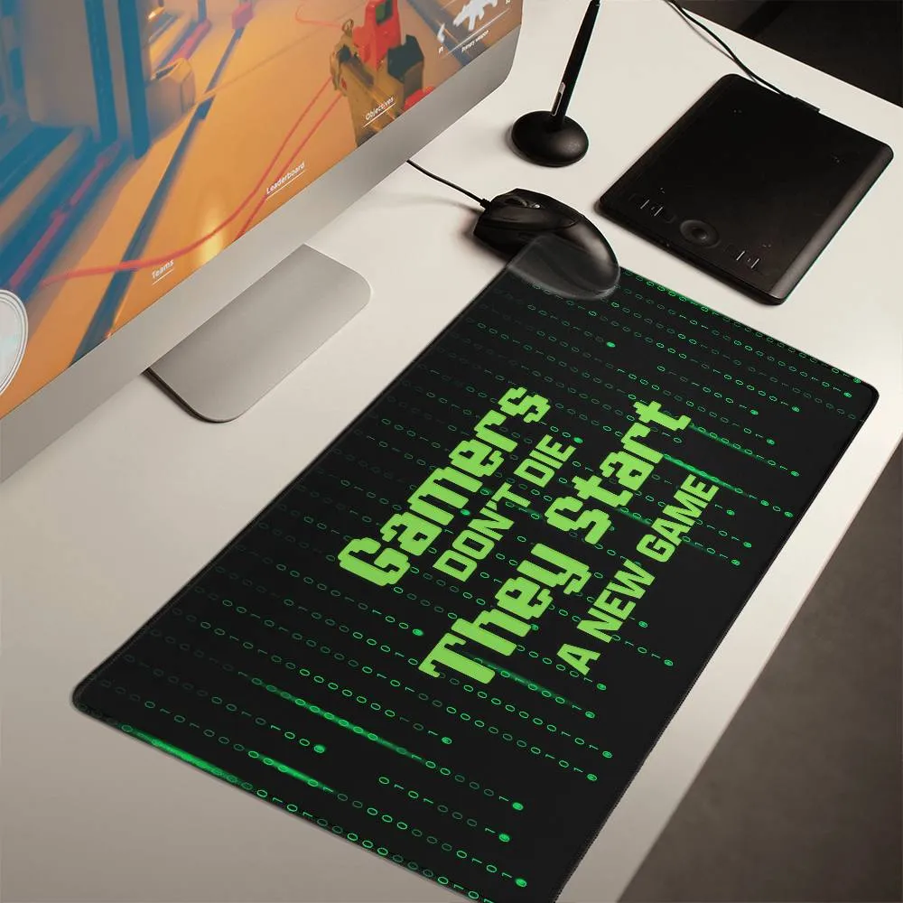 Gamers dont die Gaming Mat