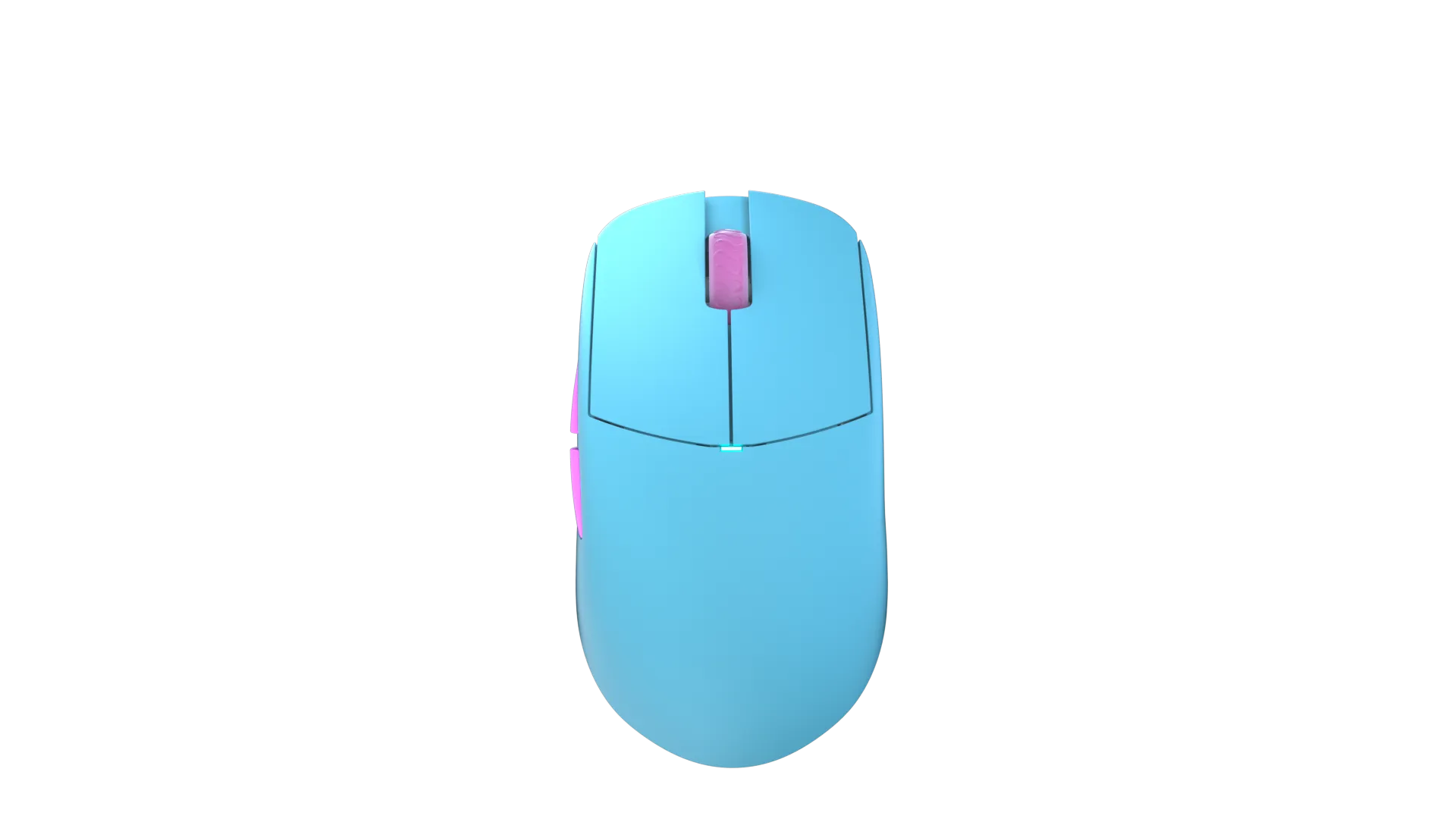 Gaming Mouse Lamzu Atlantis Superlight Wireless Miami Blue Pixart 3395