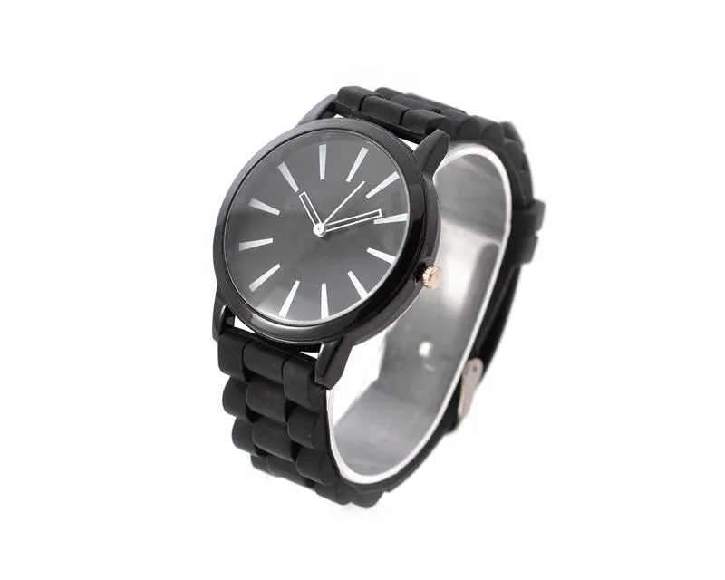 Geneva Ultrathin Jelly Silicone Unisex Lover Wrist Watch