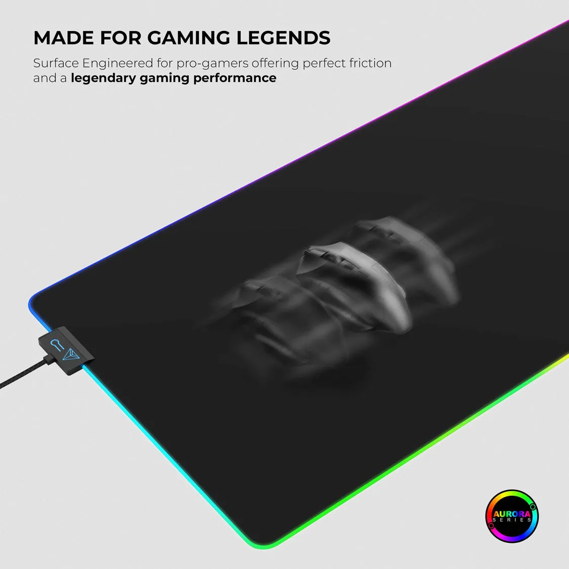 Ghost (Black) Gaming Mouse Pad