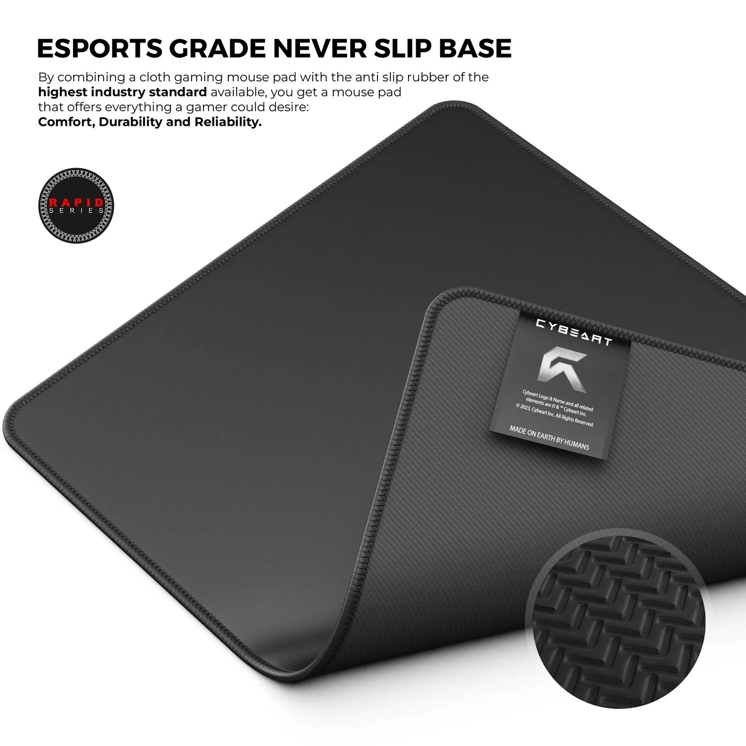 Ghost (Black) Gaming Mouse Pad