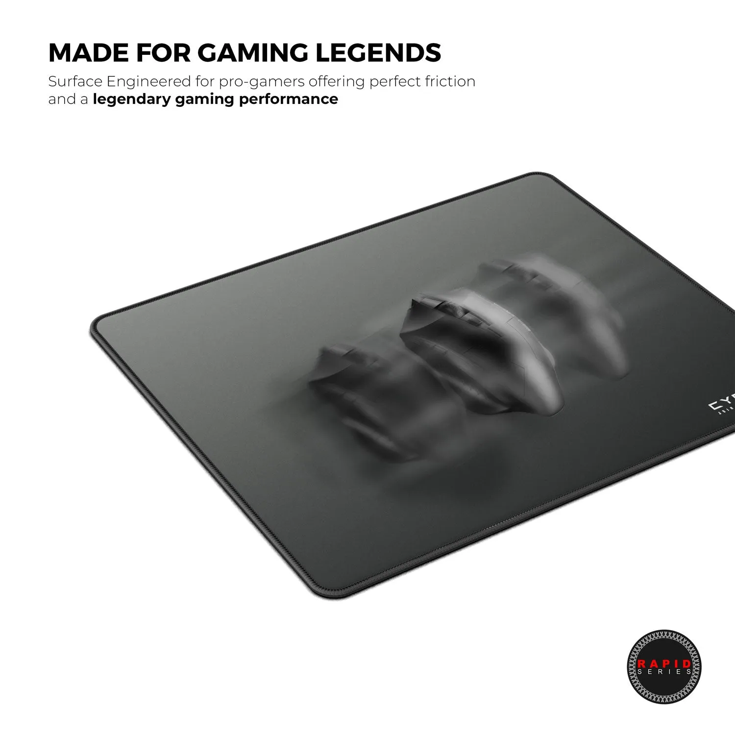 Ghost (Black) Gaming Mouse Pad