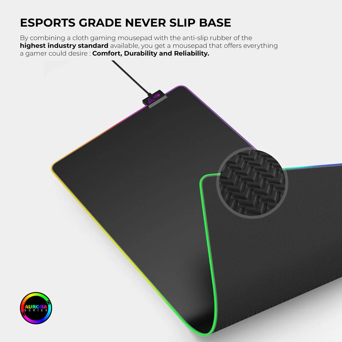 Ghost (Black) Gaming Mouse Pad