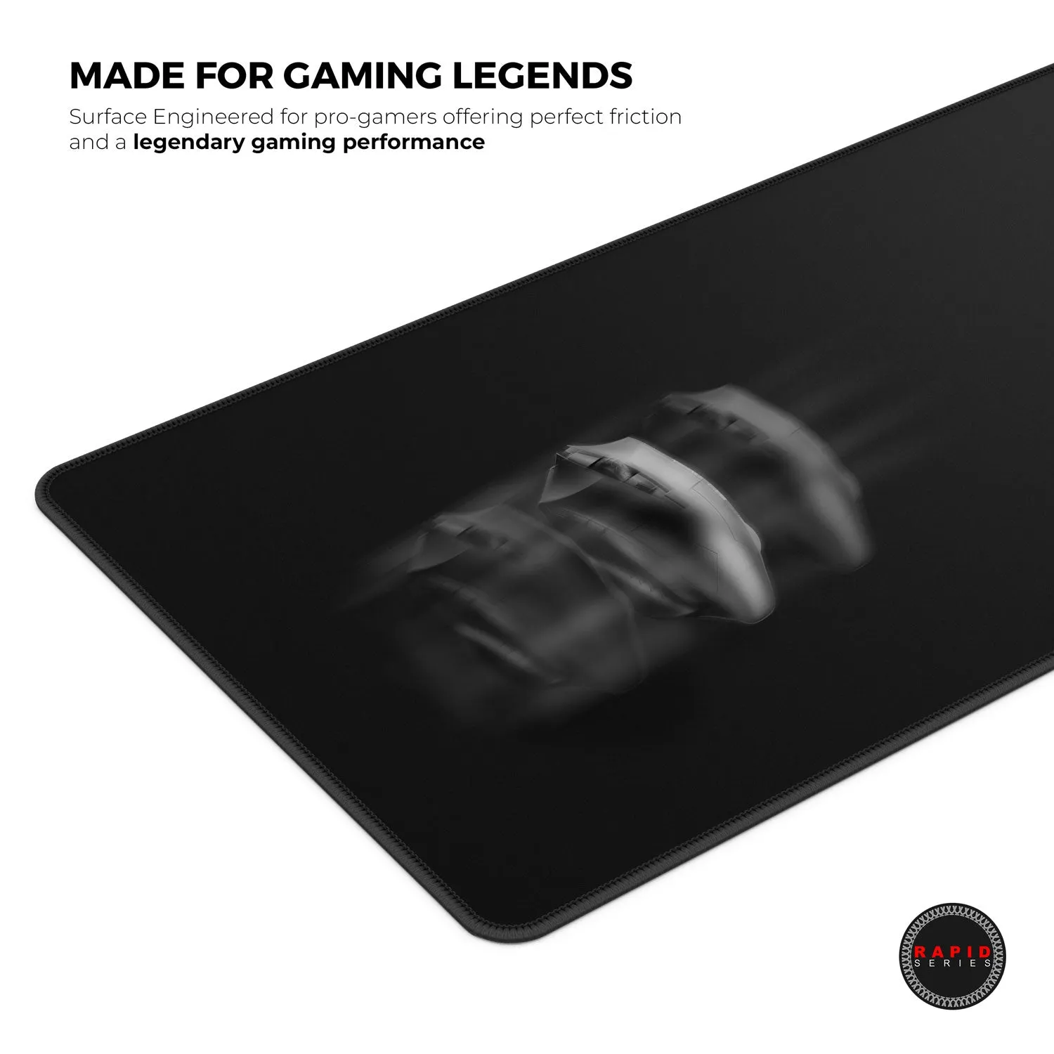 Ghost (Black) Gaming Mouse Pad