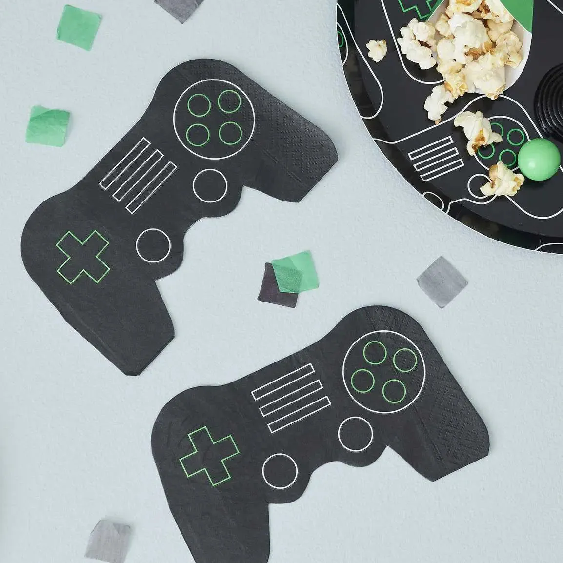 Ginger Ray Game Controller Shaped Napkins - 16 Pkt