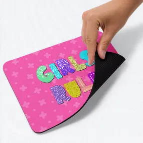 GIRLS RULE Mouse Pad