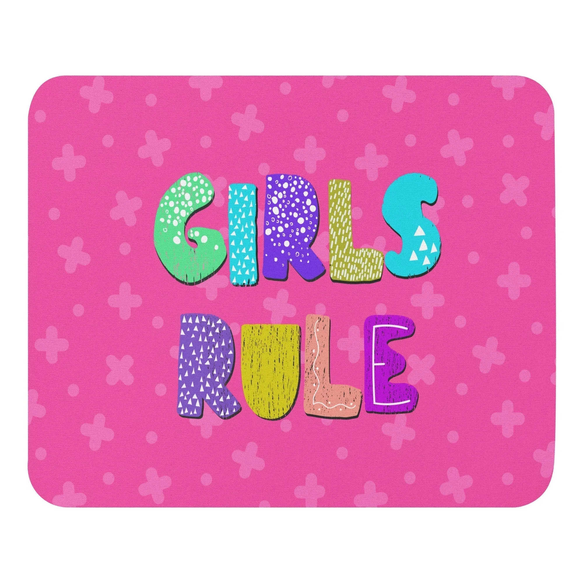 GIRLS RULE Mouse Pad