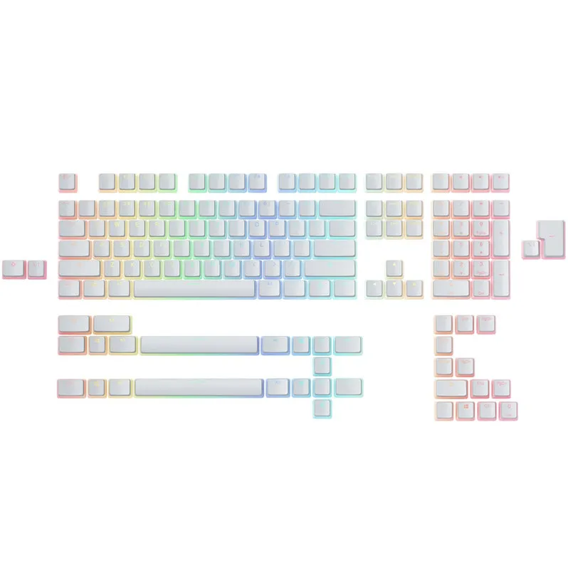 Glorious PC Gaming Race Aura Keycaps v2 PBT White