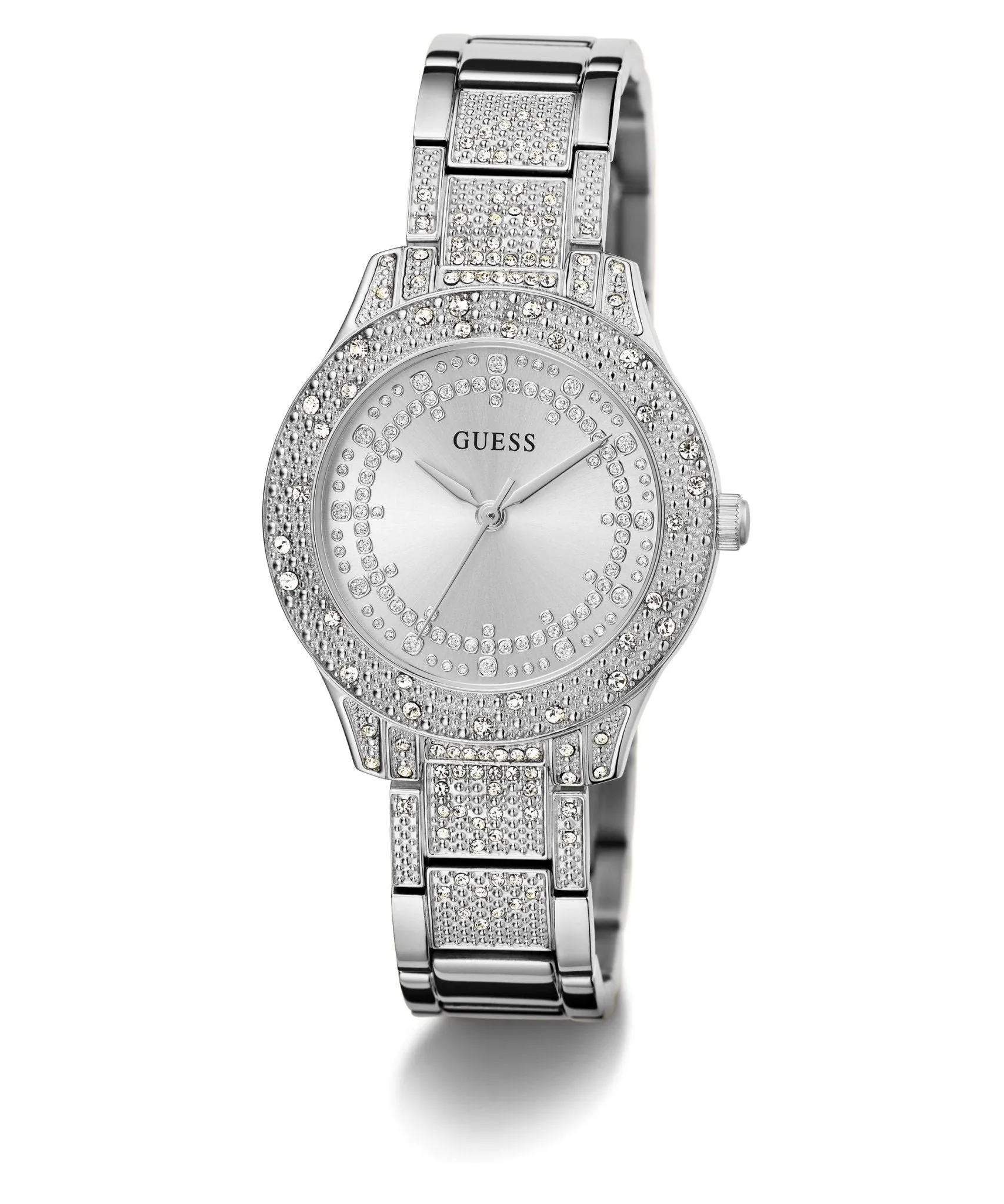 Guess Ladies Shooting Star Silver Tone Recycled Steel Watch GW0746L1