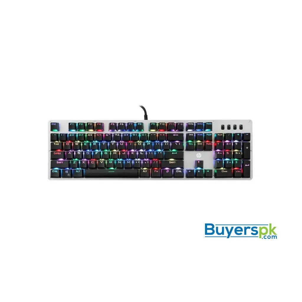 Hp Gk100s 104keys Nkro Rgb Led Backlight Blue Switch Mechanical Gaming Keyboard