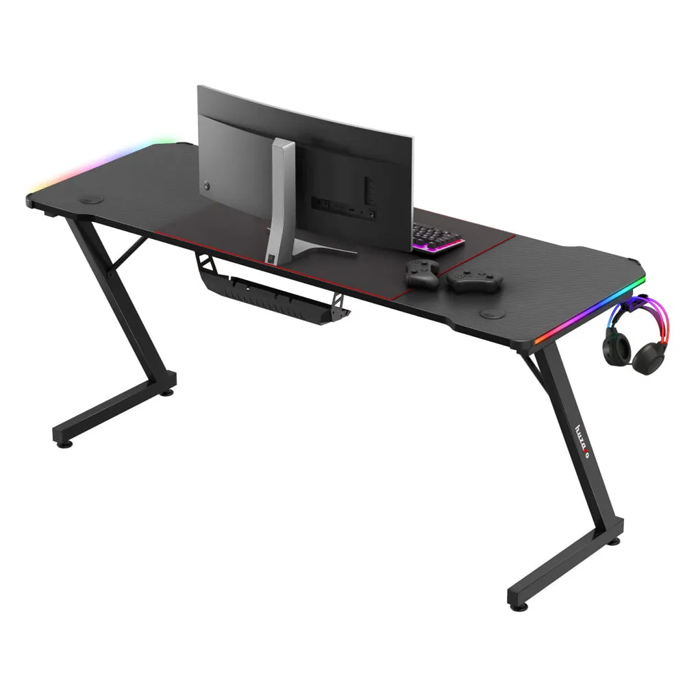 Huzaro Hero 4.8 RGB Gaming Desk Black