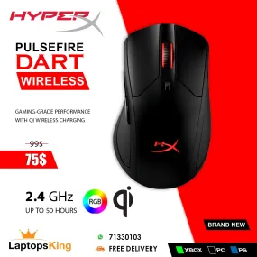 Hyperx Pulsefire Dart Wireless Rgb Gaming Mouse (Brand New)