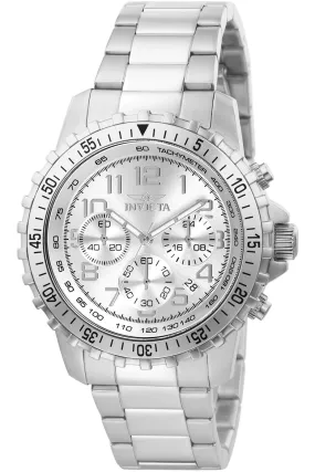 Invicta Specialty Men's Wrist Watch Stainless Steel Quartz Silver Dial - 6620