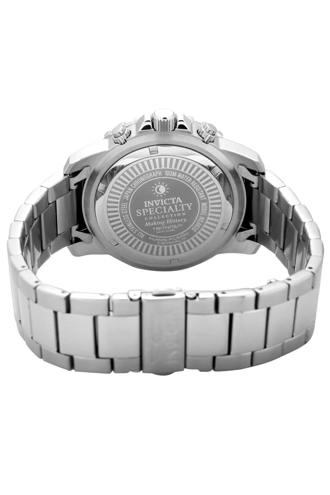 Invicta Specialty Men's Wrist Watch Stainless Steel Quartz Silver Dial - 6620