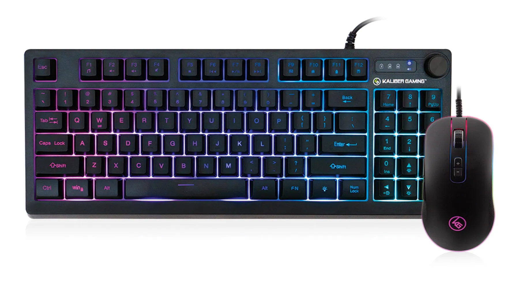 IOGEAR Kaliber Gaming KORONA KORE II Compact Keyboard Combo