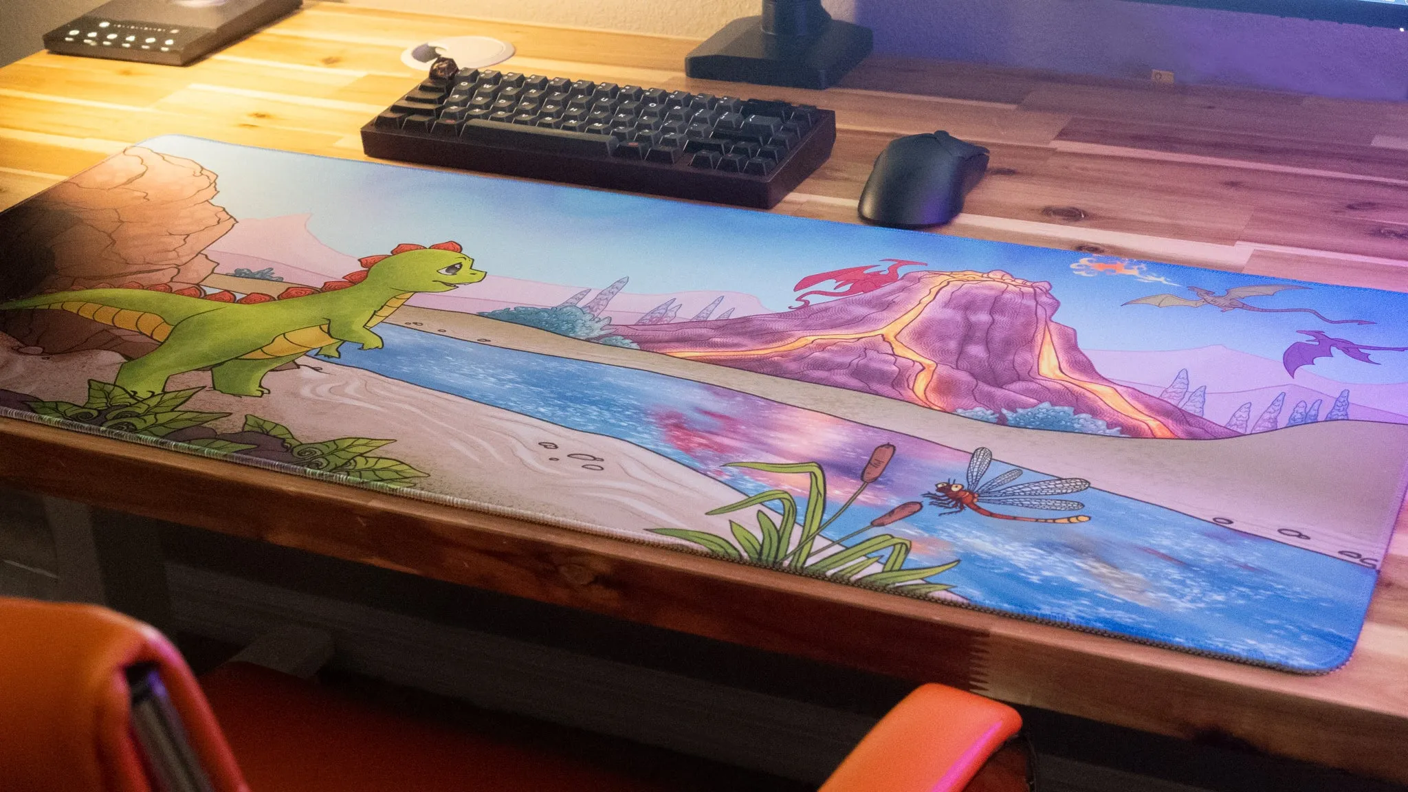 Jakeyosaurus "Wish for Wings" Limited Edition Content Creator Collaboration XL Deskmat