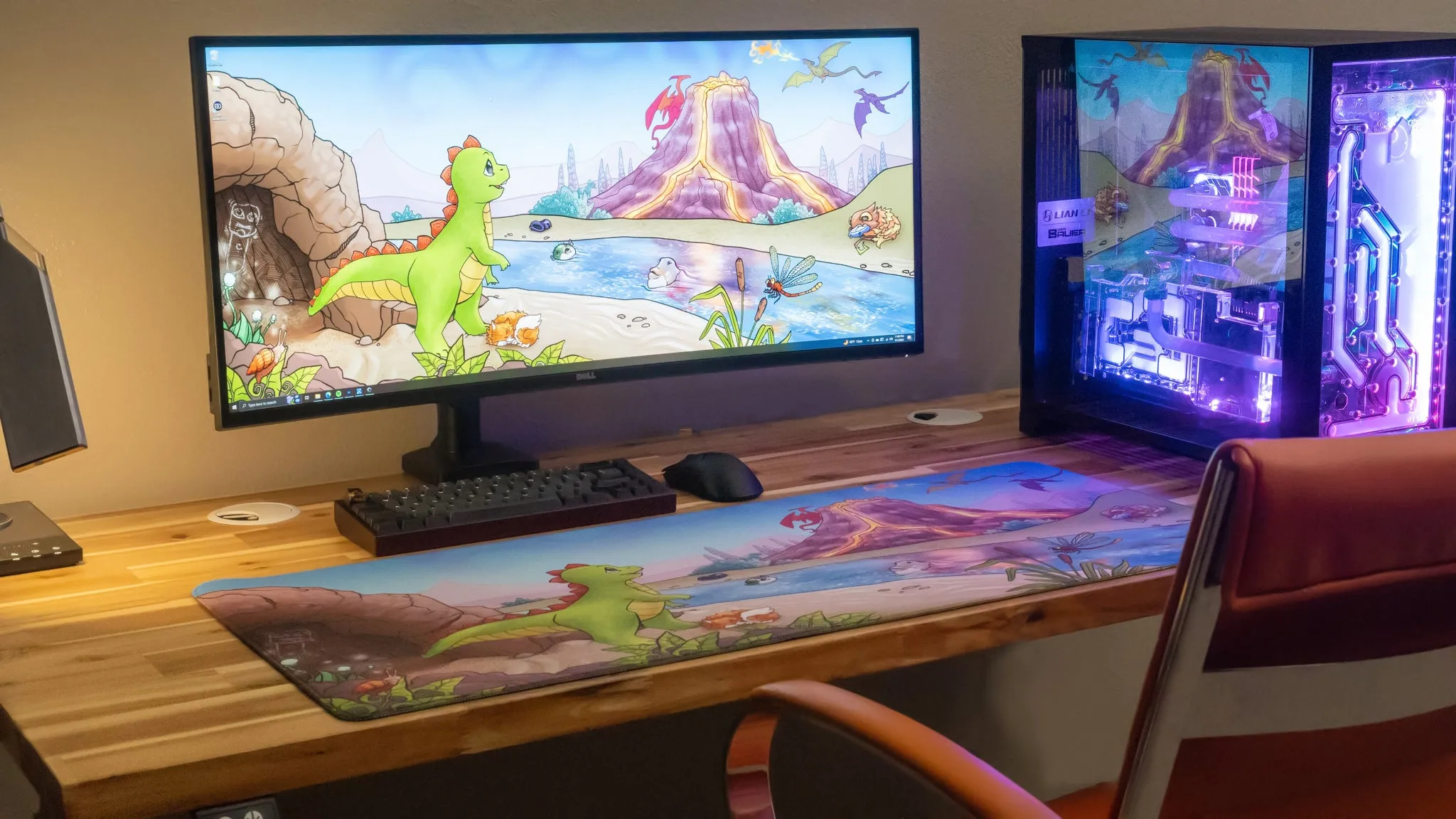 Jakeyosaurus "Wish for Wings" Limited Edition Content Creator Collaboration XL Deskmat