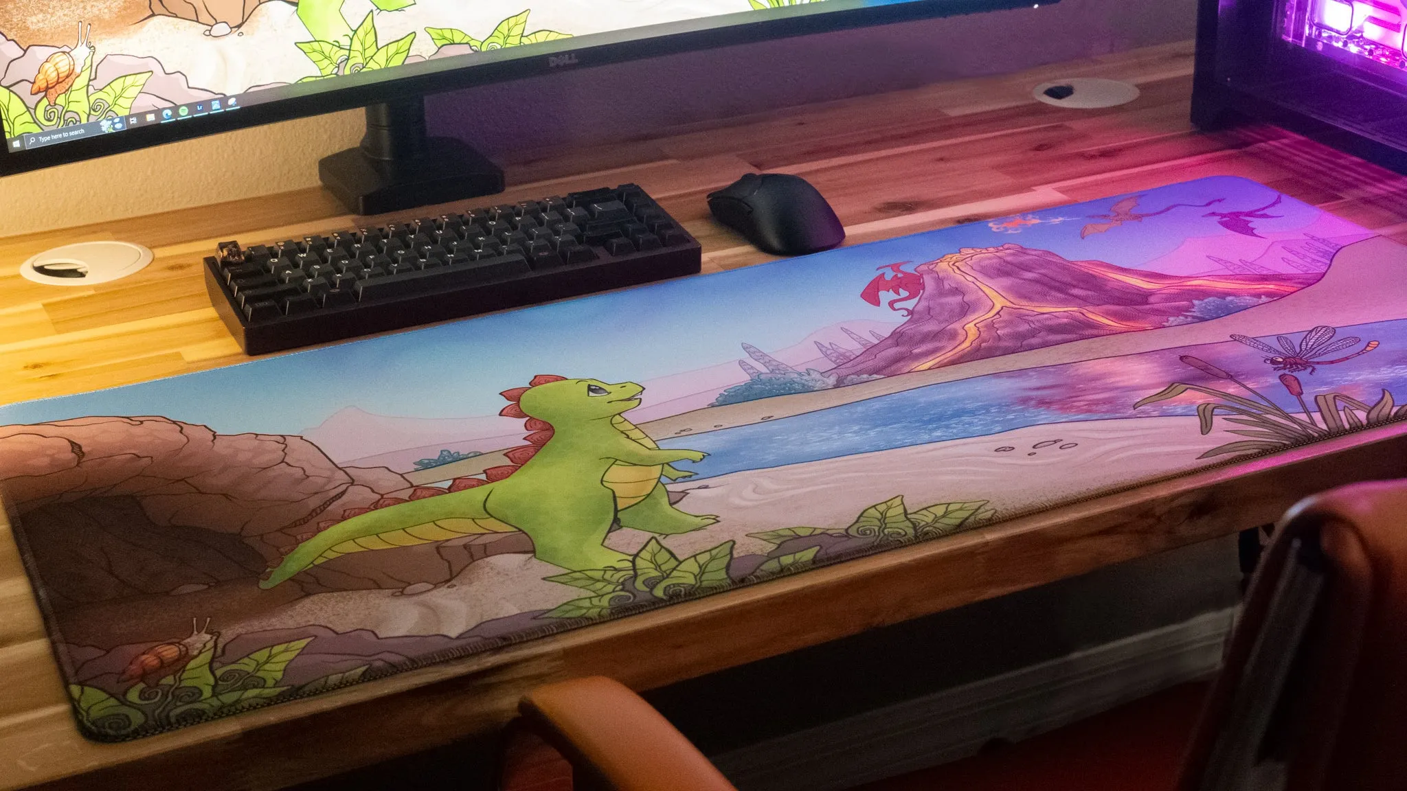 Jakeyosaurus "Wish for Wings" Limited Edition Content Creator Collaboration XL Deskmat