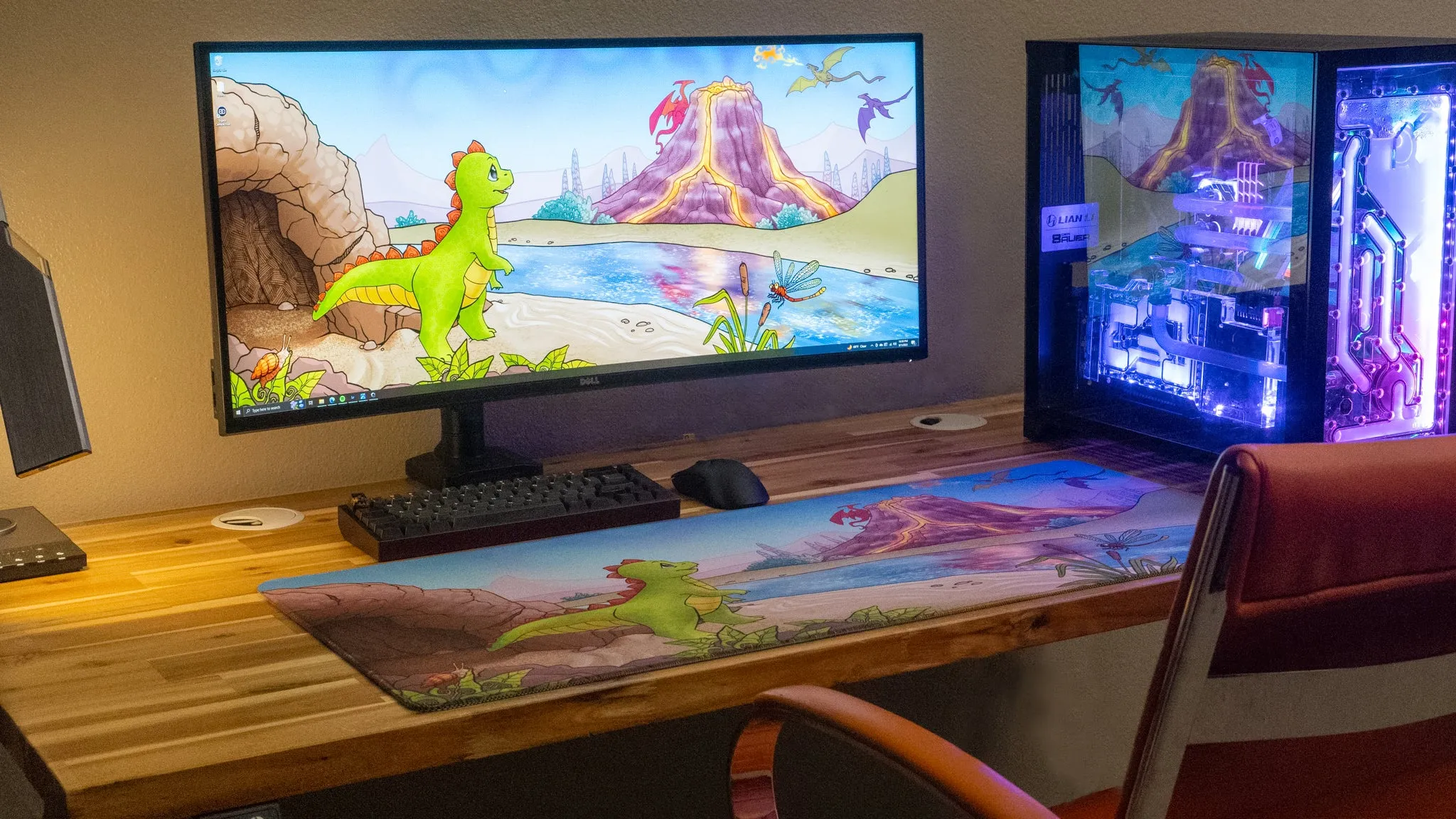 Jakeyosaurus "Wish for Wings" Limited Edition Content Creator Collaboration XL Deskmat