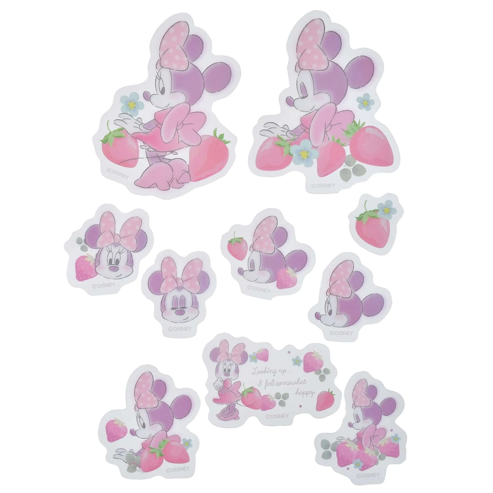 JDS - Sticker Collection x Minnie & Mickey Strawberry Sweet Harmony Clear Sticker (Release Date: Jan 28, 2025)