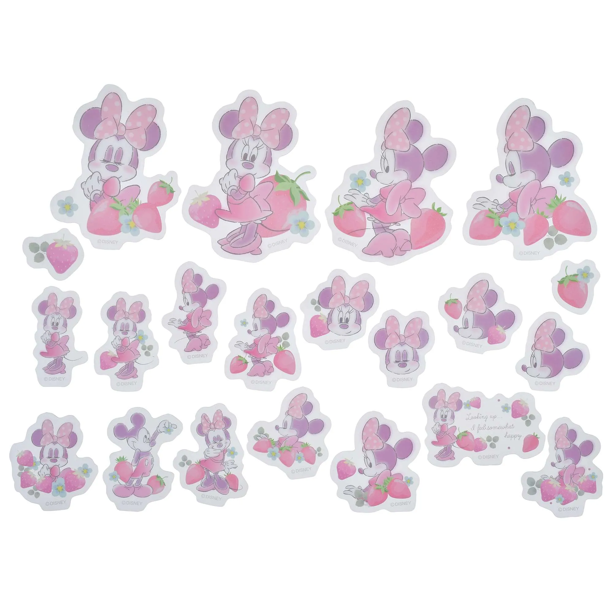 JDS - Sticker Collection x Minnie & Mickey Strawberry Sweet Harmony Clear Sticker (Release Date: Jan 28, 2025)