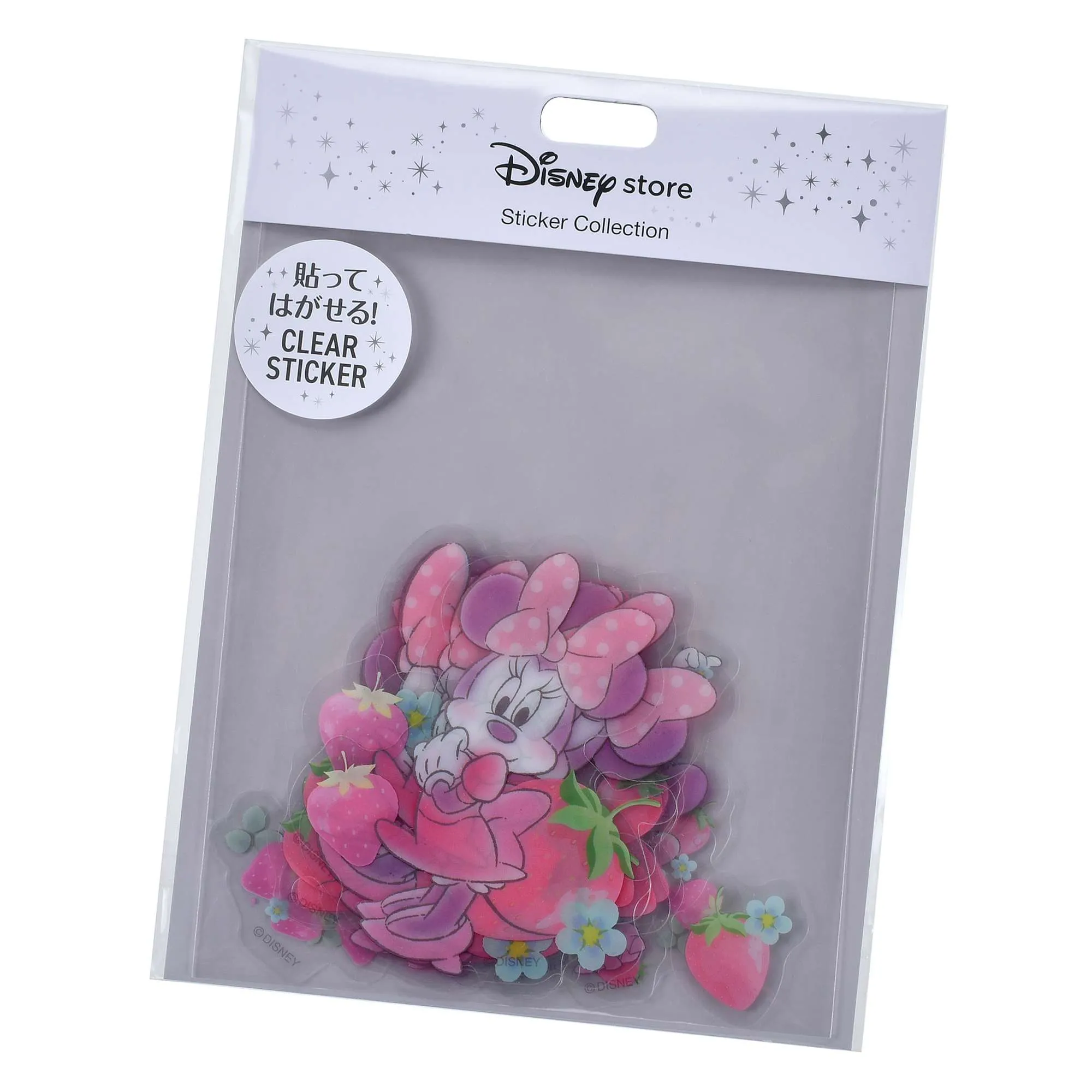 JDS - Sticker Collection x Minnie & Mickey Strawberry Sweet Harmony Clear Sticker (Release Date: Jan 28, 2025)