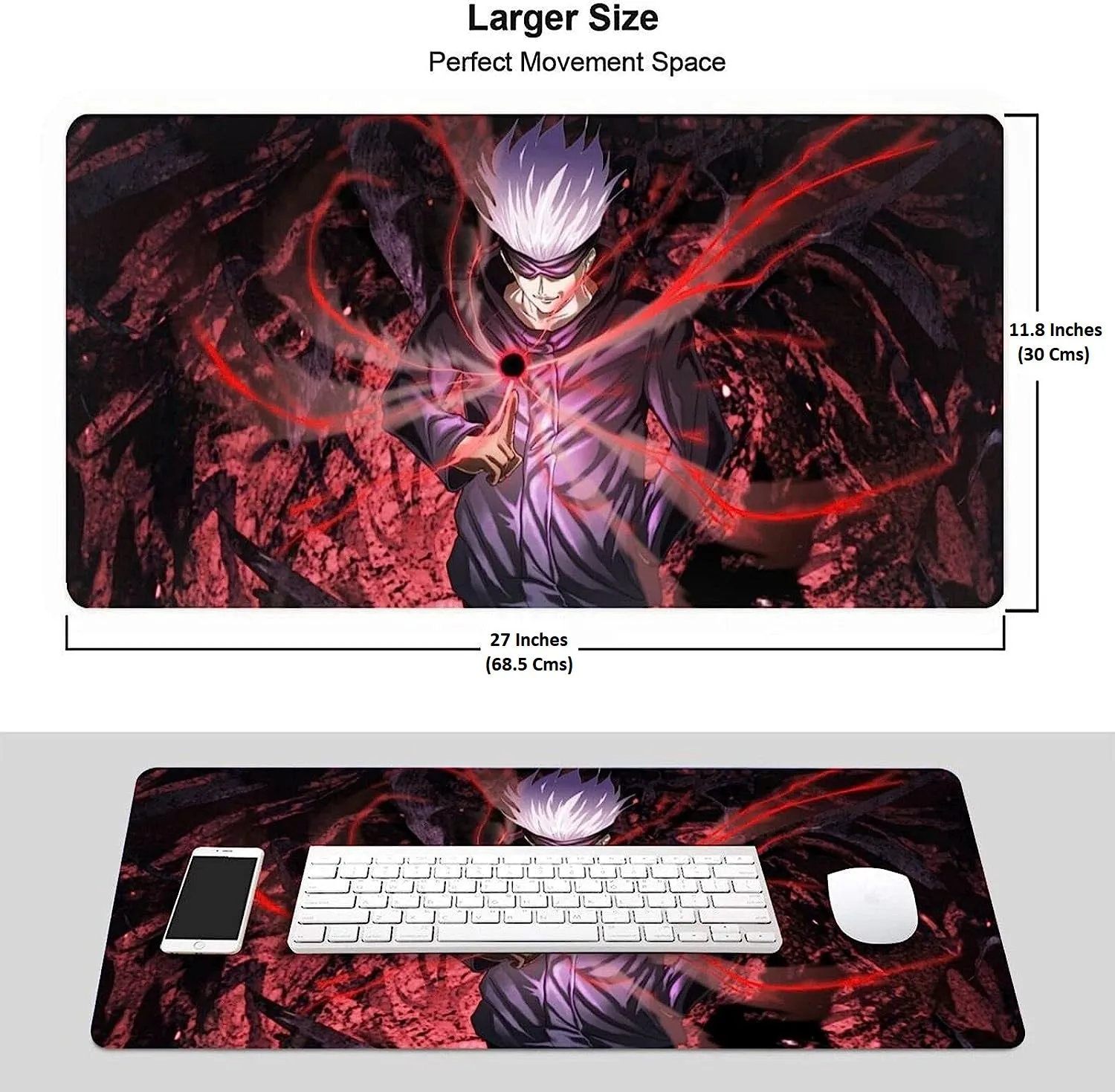 Jujutsu Kaisen Anime Gojo Model 2 |700mm x 300mm| Gaming Mouse Pad |