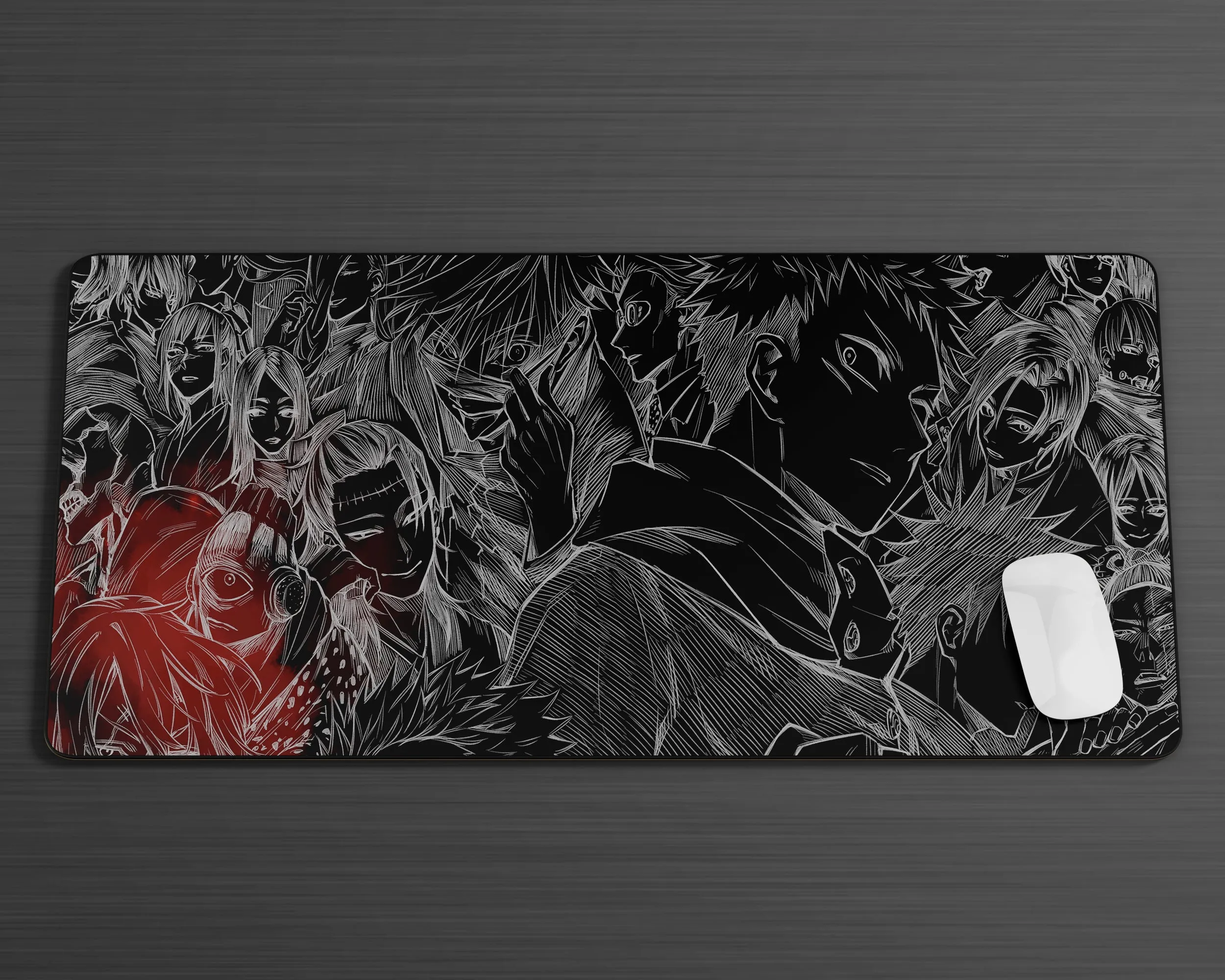 Jujutsu Kaisen Mouse Pad & Holographic Credit Card Bundle Skin Set