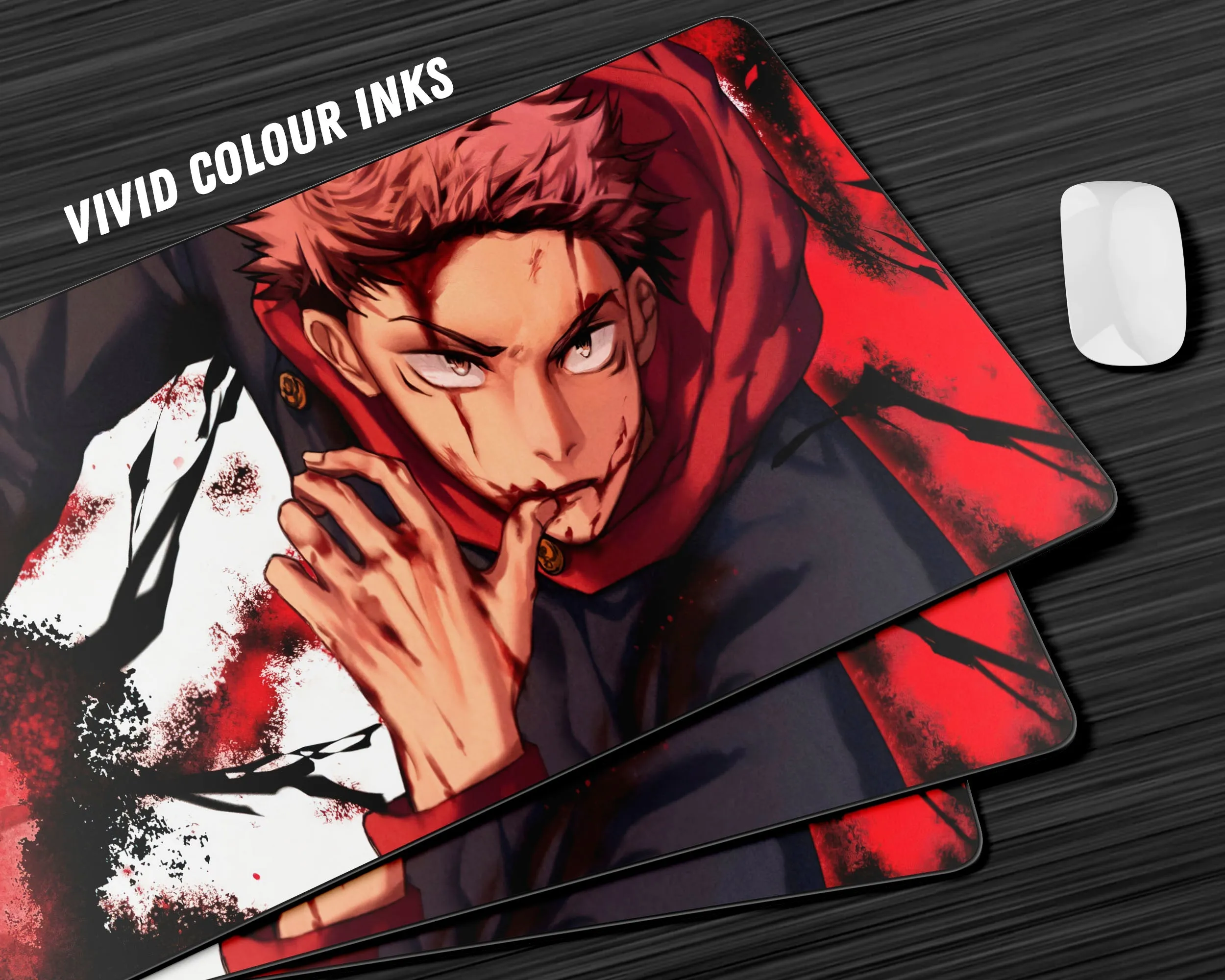 Jujutsu Kaisen Yuji Itadori Black Flash Gaming Mouse Pad