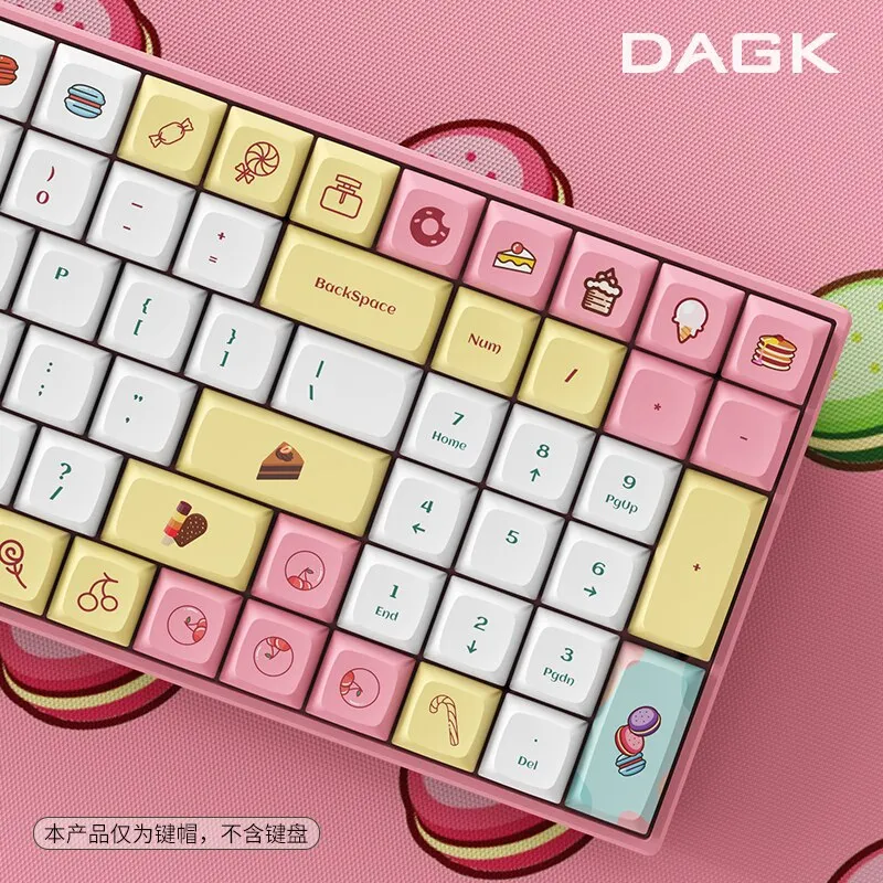 kawaii pink Keycaps