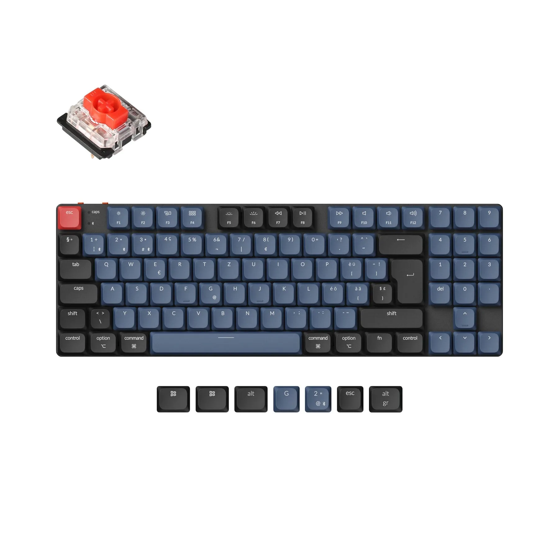 Keychron K13 Pro QMK/VIA Wireless Custom Mechanical Keyboard ISO Layout Collection